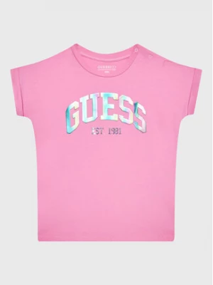 Guess T-Shirt K3RI25 K6YW1 Różowy Regular Fit