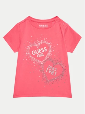 Guess T-Shirt K4BI01 J1314 Różowy Regular Fit