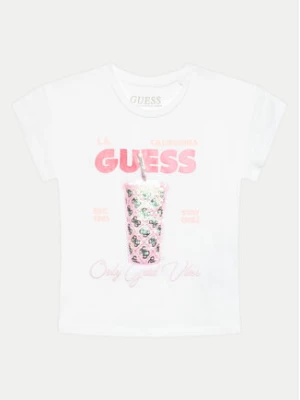 Guess T-Shirt K4GI24 K6YW4 Biały Regular Fit