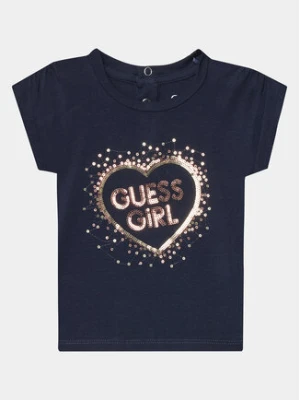 Guess T-Shirt K4RI25 K6YW4 Granatowy Boxy Fit