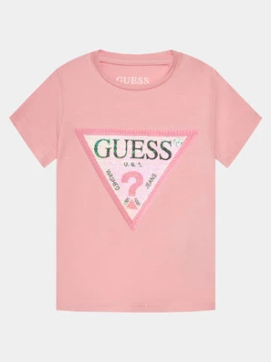 Guess T-Shirt K4RI31 K6YW1 Różowy Regular Fit