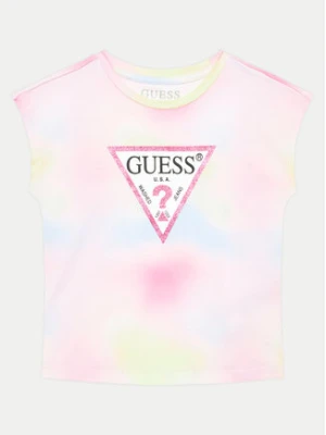 Guess T-Shirt K4YI09 K6YW3 Kolorowy Boxy Fit