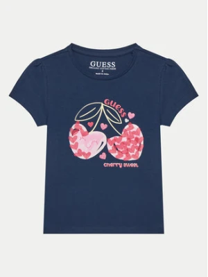 Guess T-Shirt K5GI03 K6YW4 Niebieski Regular Fit
