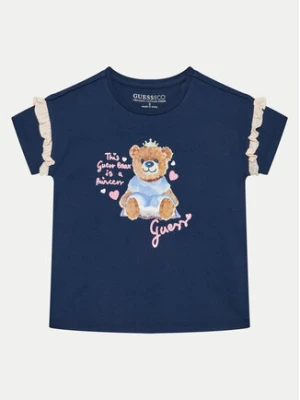 Guess T-Shirt K5RI12 K6YW4 Granatowy Regular Fit