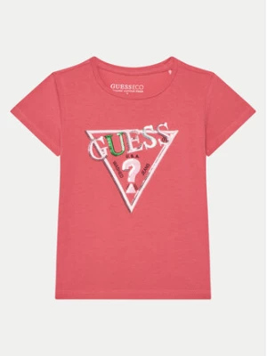 Guess T-Shirt K5RI16 K6YW4 Różowy Regular Fit