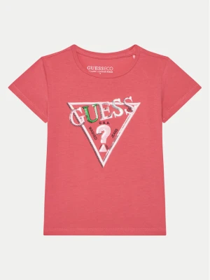 Guess T-Shirt K5RI16 K6YW4 Różowy Regular Fit