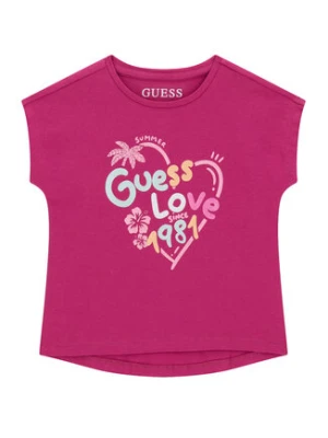 Guess T-Shirt K6GI03 K6YW4 Różowy ciemny Regular Fit