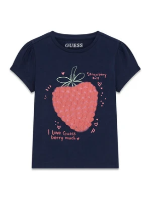 Guess T-Shirt K6GI07 K6YW4 Granatowy Regular Fit