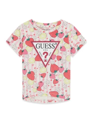 Guess T-Shirt K6GI13 K6YW4 Różowy Regular Fit