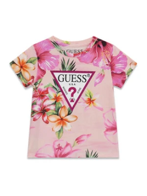 Guess T-Shirt K6GI13 K6YW4 Różowy Regular Fit