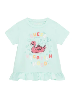 Guess T-Shirt K6GI16 K6YW4 Zielony jasny Regular Fit