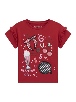 Guess T-Shirt K6RI04 K6YW4 Czerwony Regular Fit