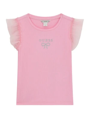 Guess T-Shirt K6RI12 KCU20 Różowy Regular Fit
