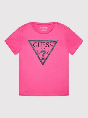 Guess T-Shirt K73I56 K8HM0 Różowy Regular Fit