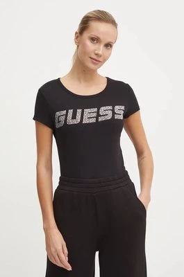 Guess t-shirt KIARA damski kolor czarny V4BI16 KCIV1