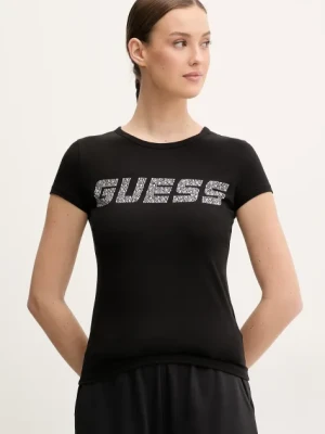 Guess t-shirt KIARA damski kolor czarny V5GI20 J1314