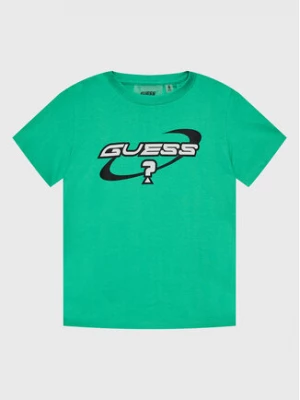 Guess T-Shirt L3GI29 I3Z14 Zielony Regular Fit