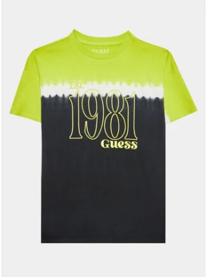 Guess T-Shirt L3YI18 K8HM3 Zielony Regular Fit