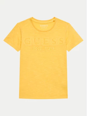 Guess T-Shirt L4GI09 K6XN4 Żółty Regular Fit