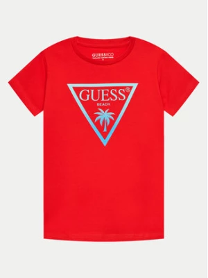 Guess T-Shirt L4GI33 J1311 Czerwony Regular Fit