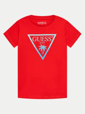 Guess T-Shirt L4GI33 J1311 Czerwony Regular Fit