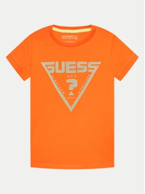 Guess T-Shirt L4GI34 J1314 Pomarańczowy Regular Fit