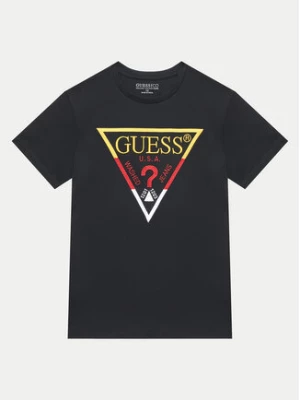 Guess T-Shirt L4YI06 K8HM4 Czarny Regular Fit