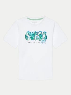 Guess T-Shirt L4YI20 K8HM4 Biały Regular Fit