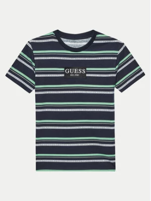 Guess T-Shirt L4YI24 K8HM3 Granatowy Regular Fit