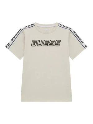 Guess T-Shirt L4YI50 J1314 Beżowy Regular Fit