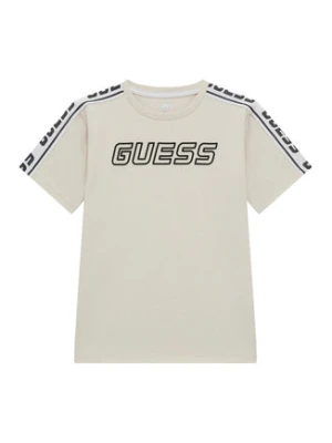Guess T-Shirt L4YI50 J1314 Beżowy Regular Fit