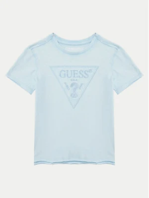 Guess T-Shirt L5GI02 K6XN4 Błękitny Regular Fit