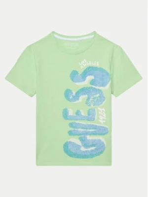 Guess T-Shirt L5GI12 K8HM4 Zielony Regular Fit