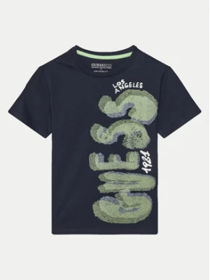 Guess T-Shirt L5GI12K8HM4 Niebieski Classic Fit