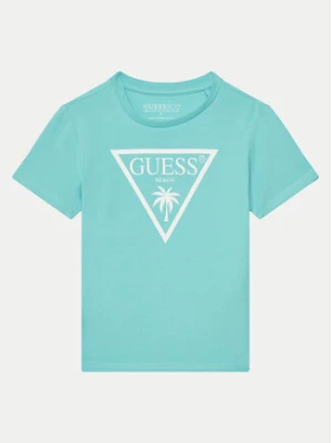 Guess T-Shirt L5GI29 J1314 Turkusowy Regular Fit