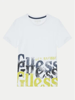 Guess T-Shirt L5RI12 K8HM4 Biały Regular Fit