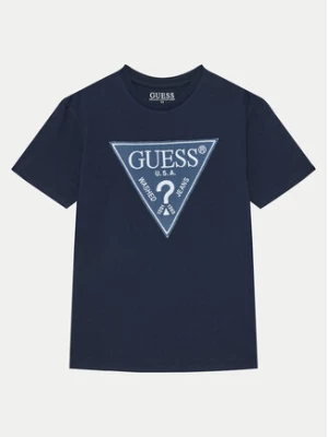 Guess T-Shirt L5RI14 K8HM4 Granatowy Regular Fit