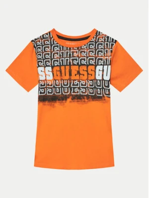 Guess T-Shirt L5RI23 K8HM4 Pomarańczowy Regular Fit