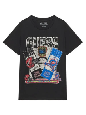 Guess T-Shirt L5YI10 K8HM4 Czarny Regular Fit