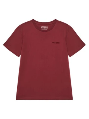 Guess T-Shirt L5YI39 K8HM4 Bordowy Regular Fit