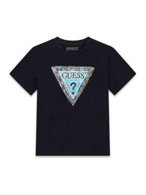Guess T-Shirt L6GI00 K8HM4 Granatowy Regular Fit