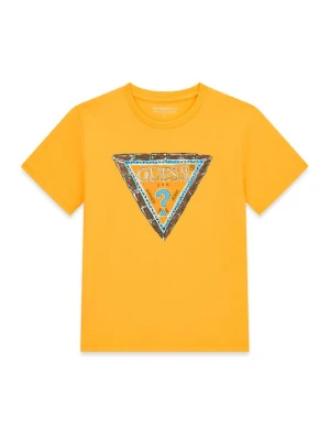 Guess T-Shirt L6GI00 K8HM4 Żółty Regular Fit