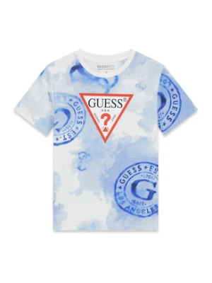 Guess T-Shirt L6GI03 K8HM4 Niebieski Regular Fit