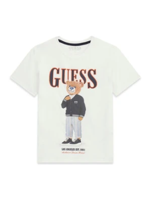 Guess T-Shirt L6GI09 K8HM4 Biały Regular Fit