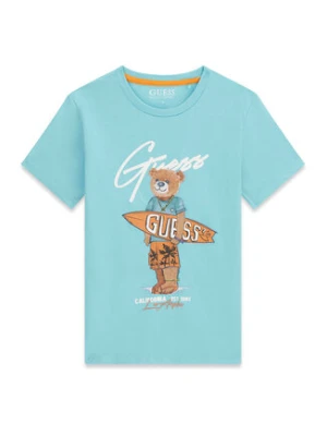 Guess T-Shirt L6GI09 K8HM4 Niebieski Regular Fit