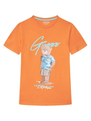 Guess T-Shirt L6GI09 K8HM4 Pomarańczowy Regular Fit