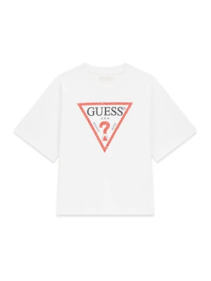 Guess T-Shirt L6GI18 K8HM4 Biały Relaxed Fit