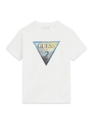 Guess T-Shirt L6GI25 K8HM4 Biały Regular Fit