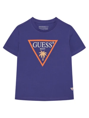 Guess T-Shirt L6GI27 J1314 Fioletowy Regular Fit