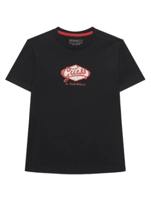 Guess T-Shirt L6RI02 K8HM4 Czarny Regular Fit